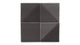 6" Triangle Original Ceramic Tile in Carbon Matte