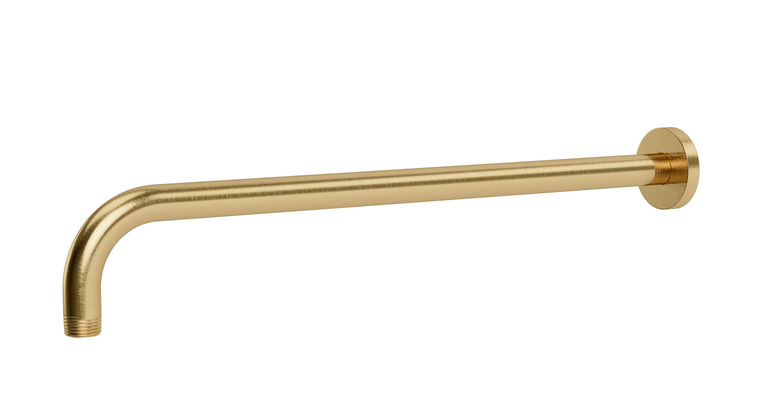 Contour & Foundry 90-Degree 16" Shower Arm with Flange in Satin Brass