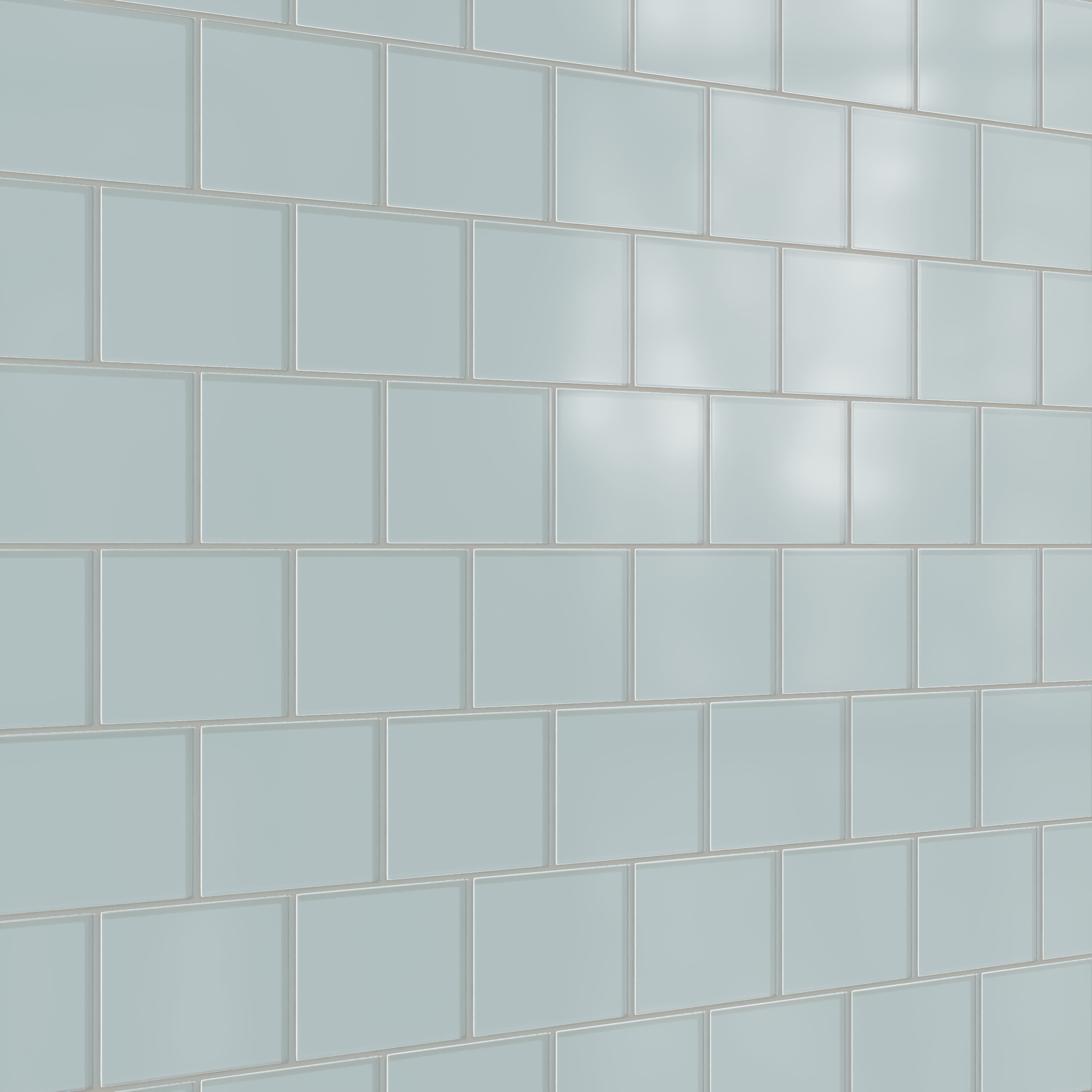 4x6 Glass Tile in Great Blue Heron Matte