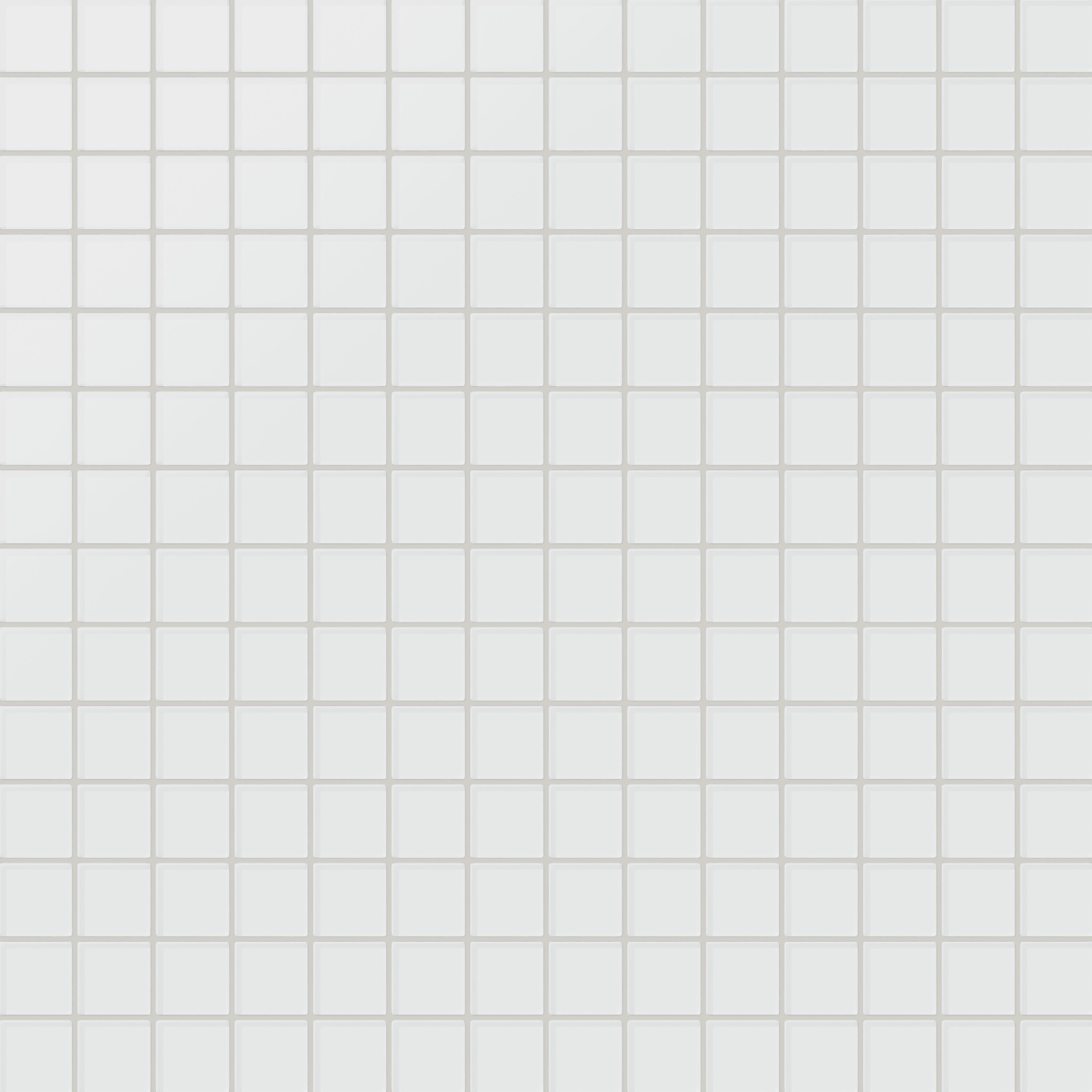 2x2 Straight Set Sheeted Glass Mosaic Tile in Egret Matte