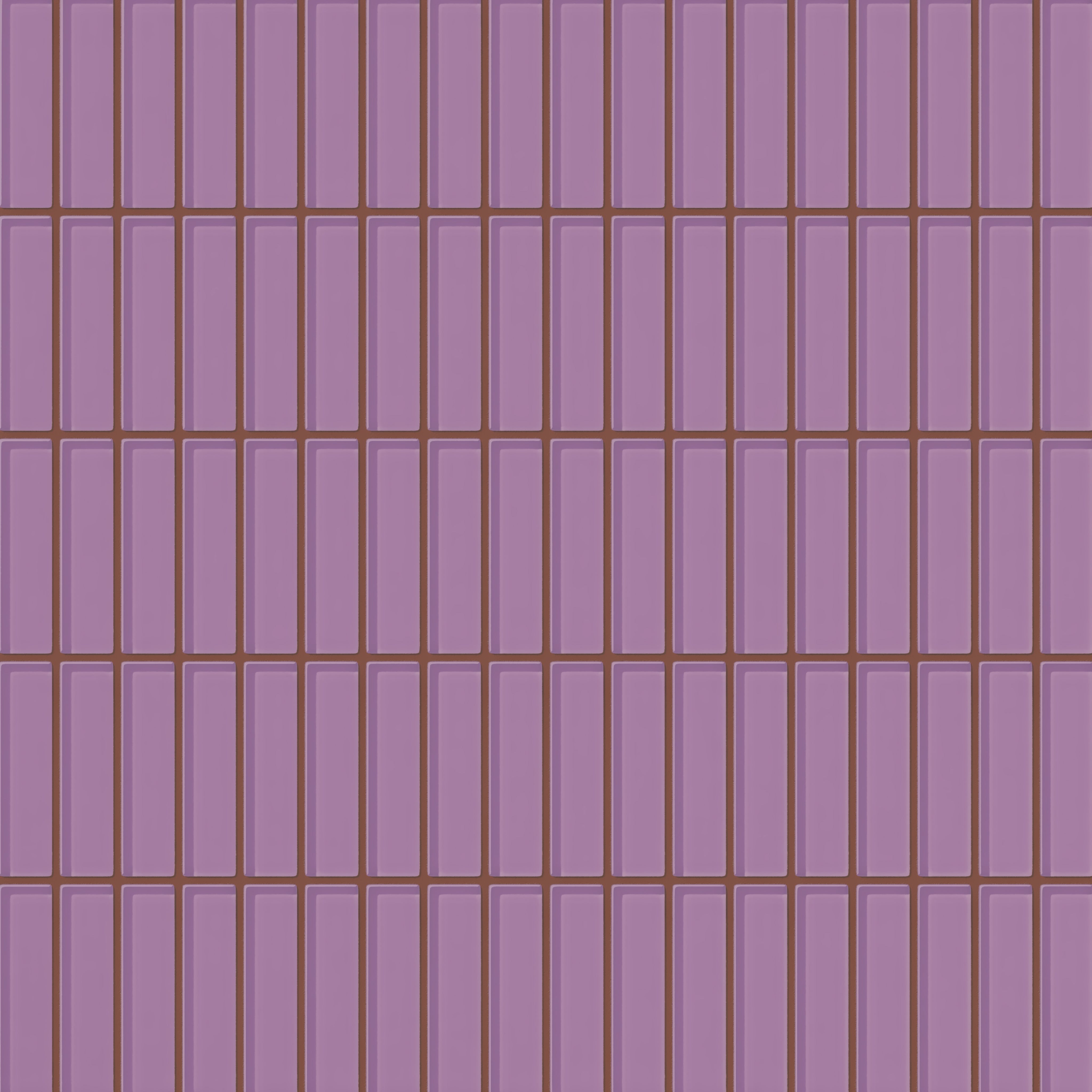 1x4 Straight Set Sheeted Glass Mosaic Tile in Waxbill Gloss