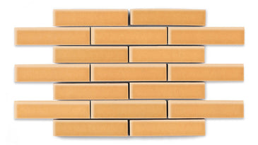 1x4 Half Offset Sheeted Original Ceramic Mosaic Tile in Koi Gloss