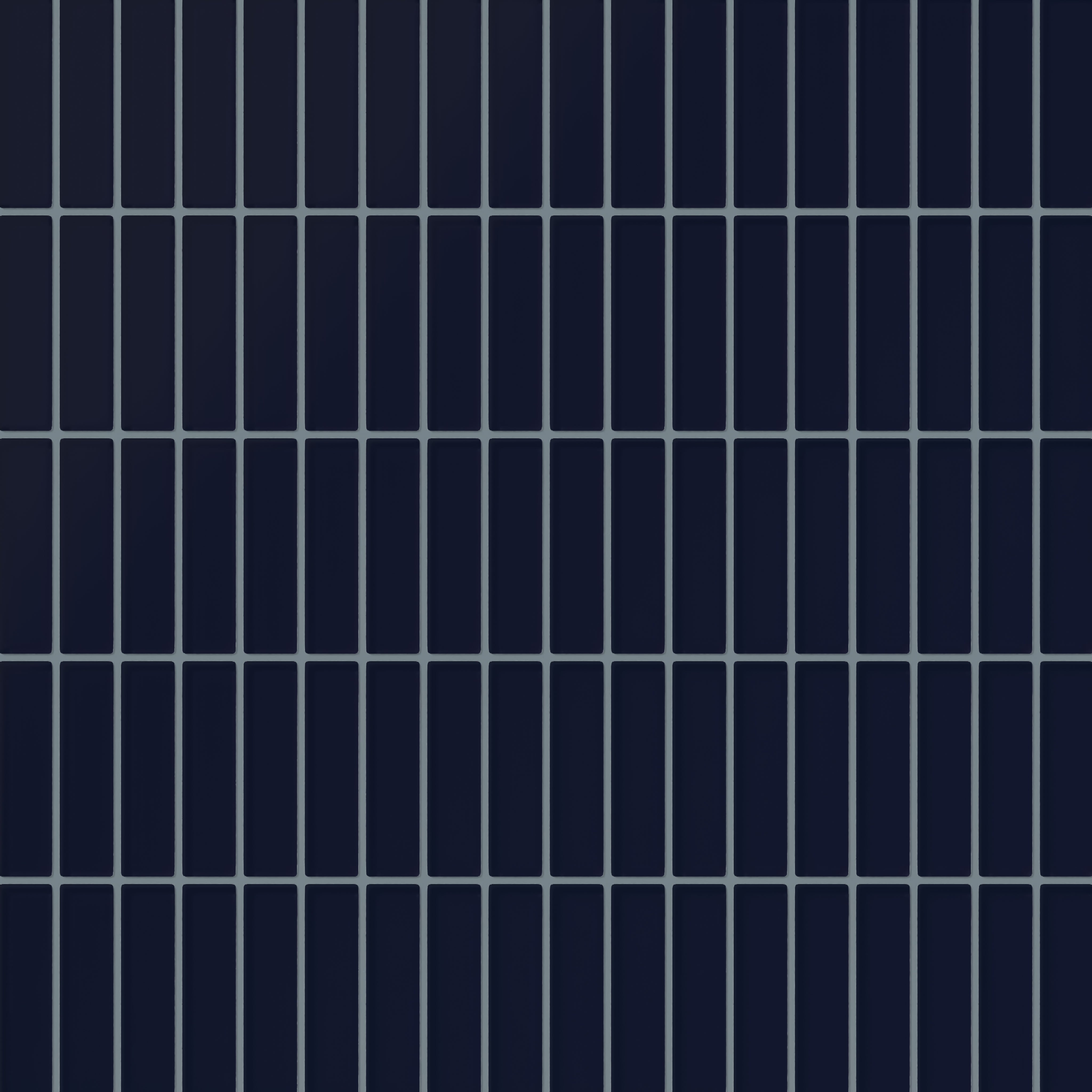 1x4 Straight Set Sheeted Glass Mosaic Tile in Barn Swallow Matte