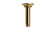 Emerson 4" Straight Shower Arm with Flange in Uncoated Polished Brass