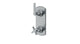 Emerson Two Handle Wall Mount Shower Trim with Classic Cross/Classic Lever Handles in Satin Chrome