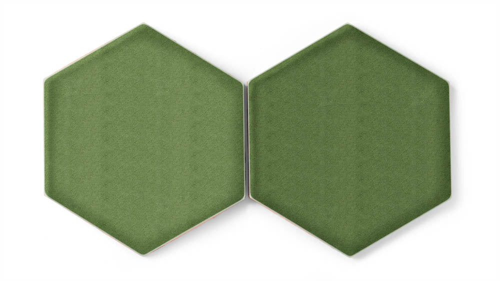 8" Hexagon Original Ceramic Tile in Kelp Gloss