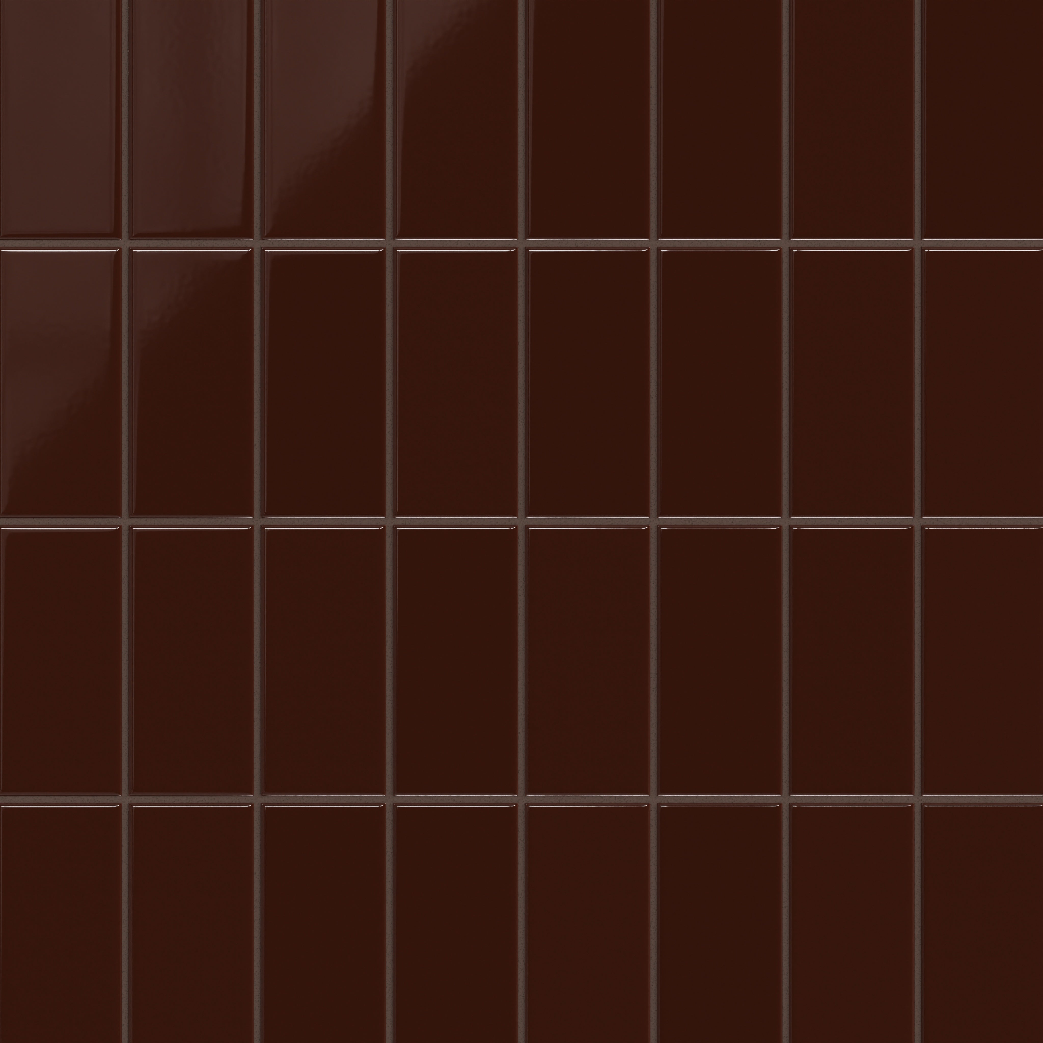 3x6 Original Ceramic Tile in Garnet Gloss