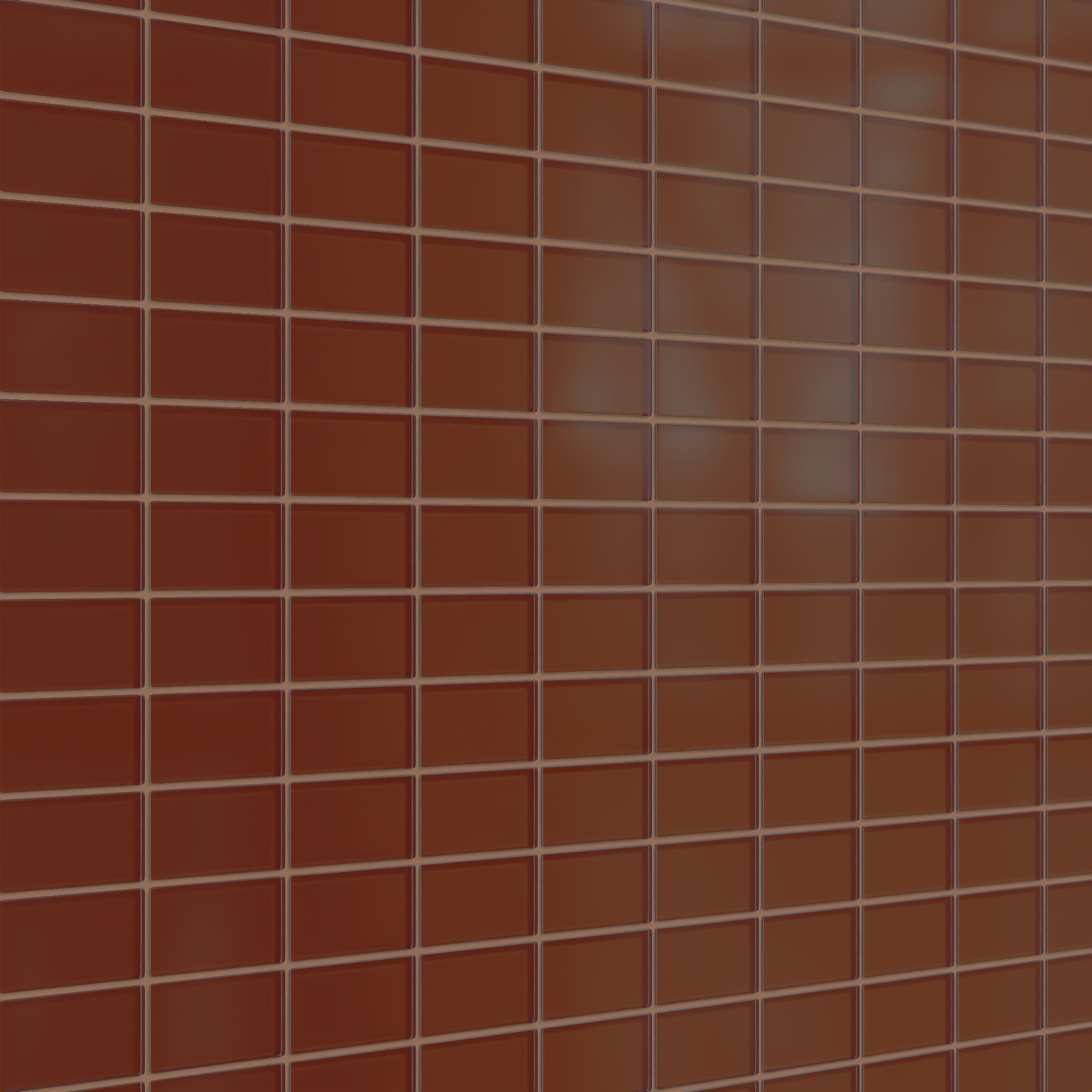 2x4 Straight Set Sheeted Glass Mosaic Tile in Pheasant Matte
