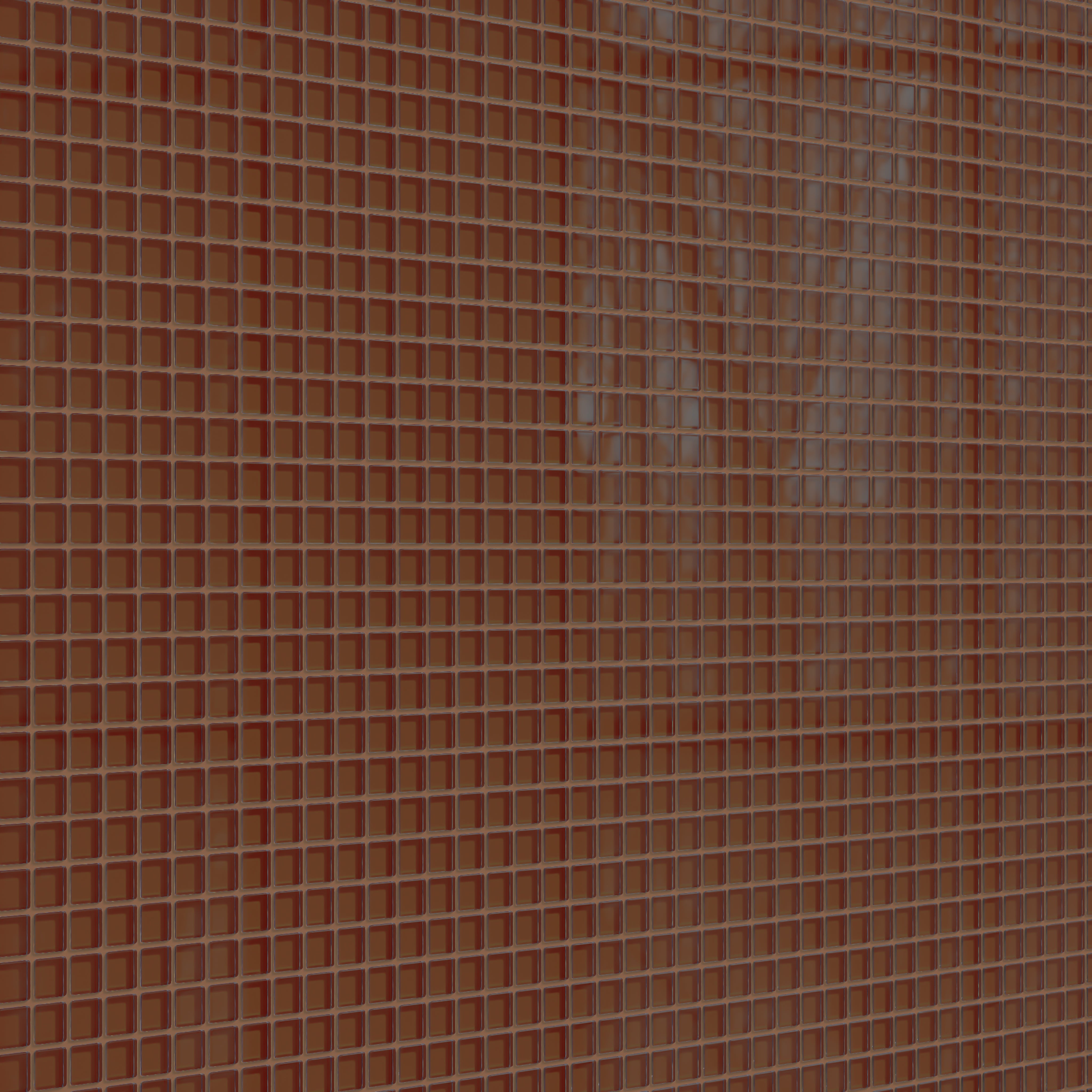 1x1 Straight Set Sheeted Glass Mosaic Tile in Pheasant Gloss