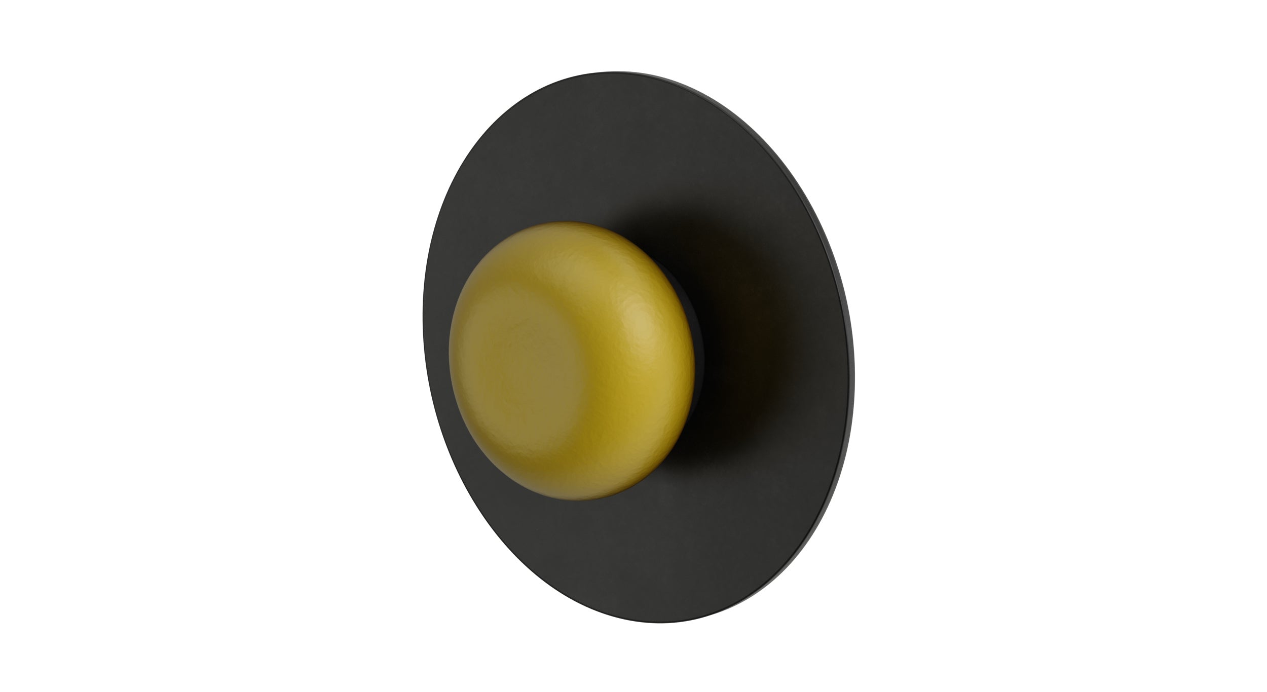 Foundry One Handle Wall Mount Shower Trim with Pebble Ceramic Knob Handle in Oil Rubbed Bronze