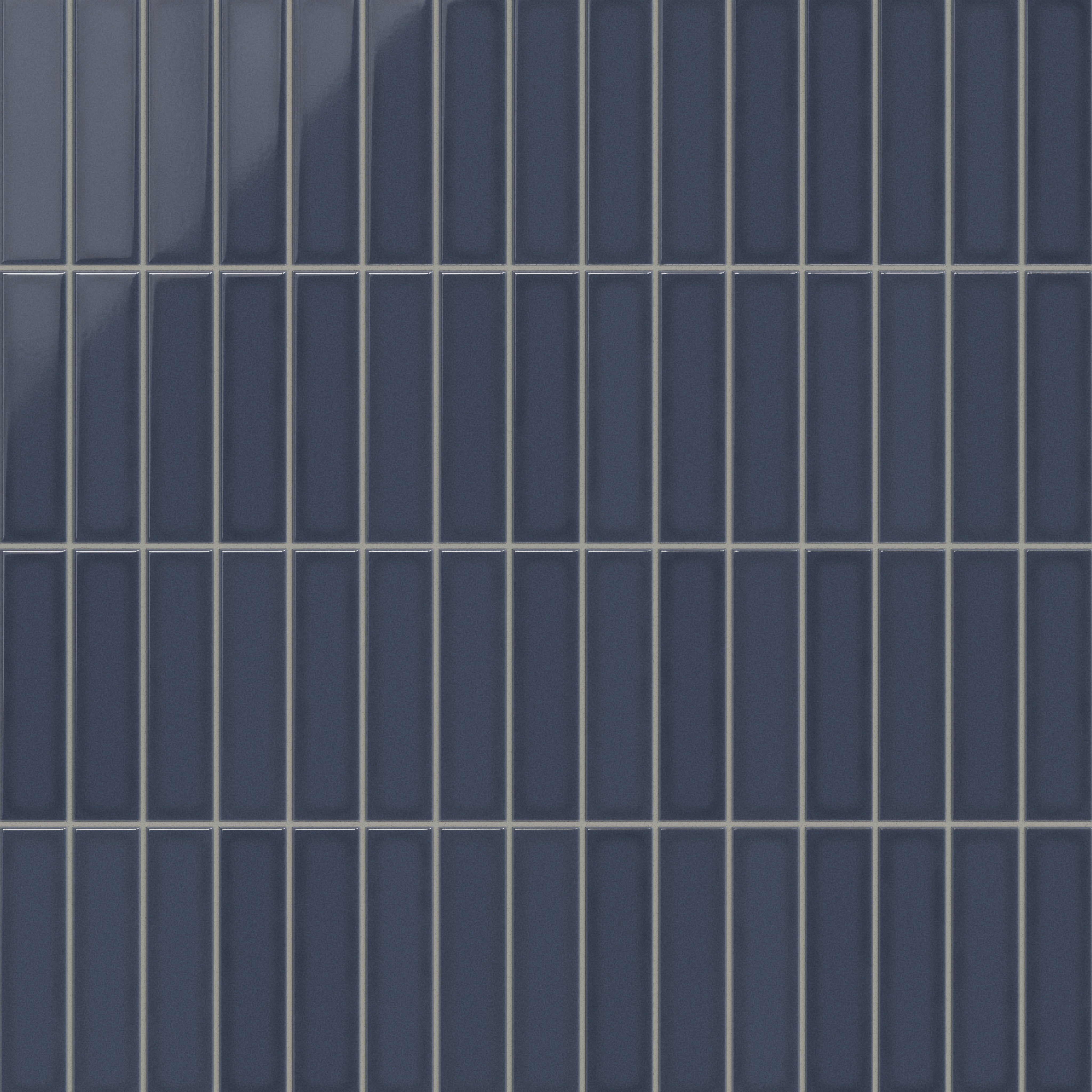Slate Blue 2x8 Gloss Original Ceramic Tile - Fireclay Tile