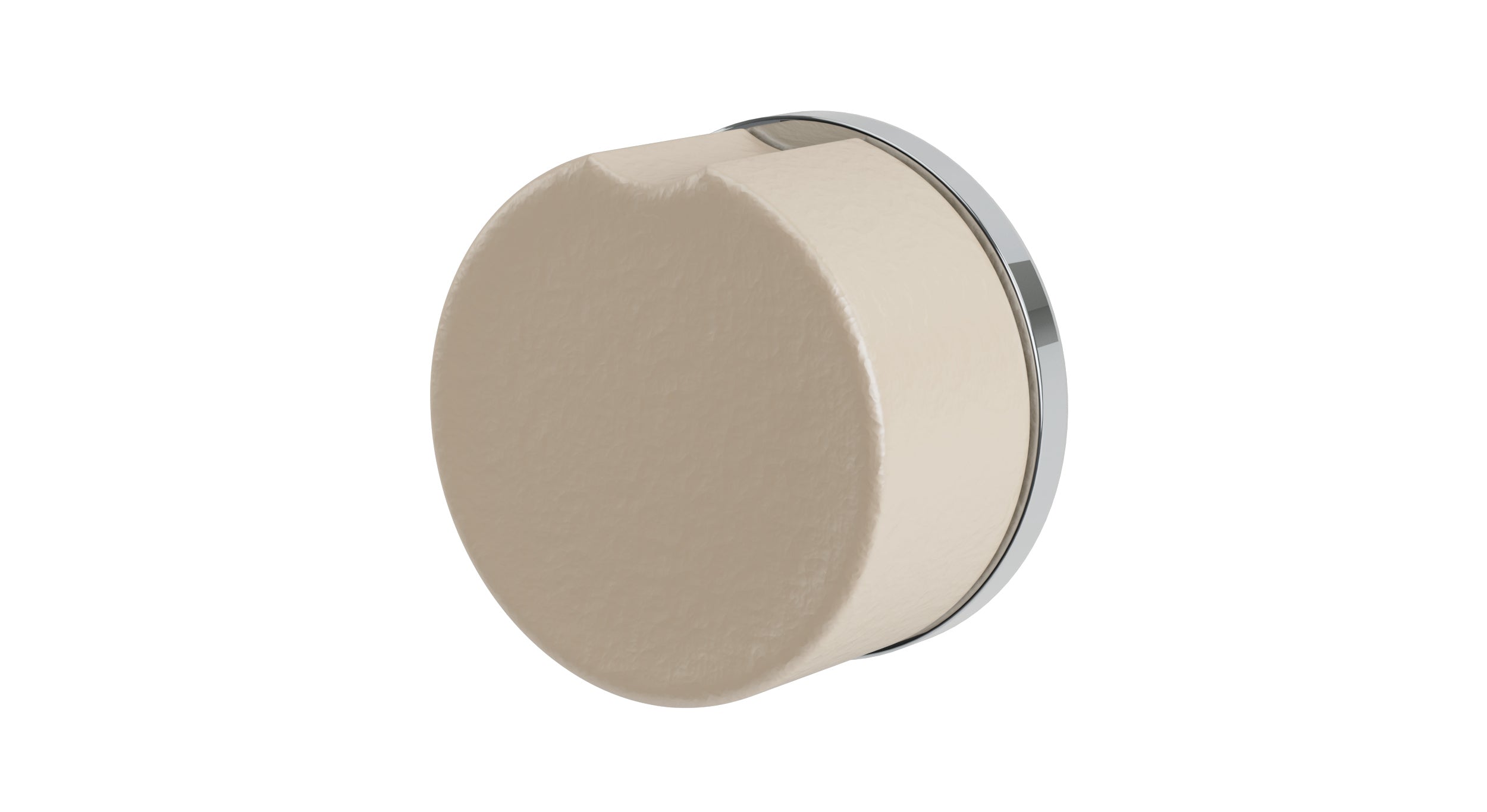 Foundry One Handle Wall Mount Diverter/Volume Control Shower Trim with Groove Ceramic Knob Handle in Polished Chrome