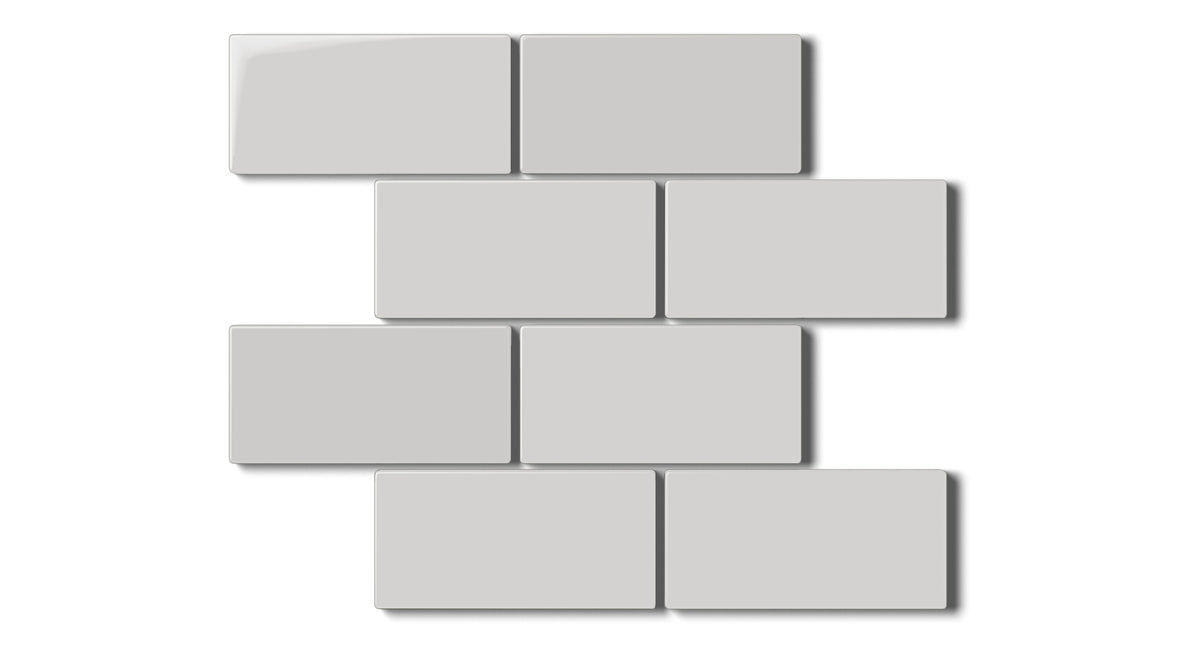 Cloud Cover 2x4 Half Offset Sheeted Gloss Natural Press Ceramic Tile