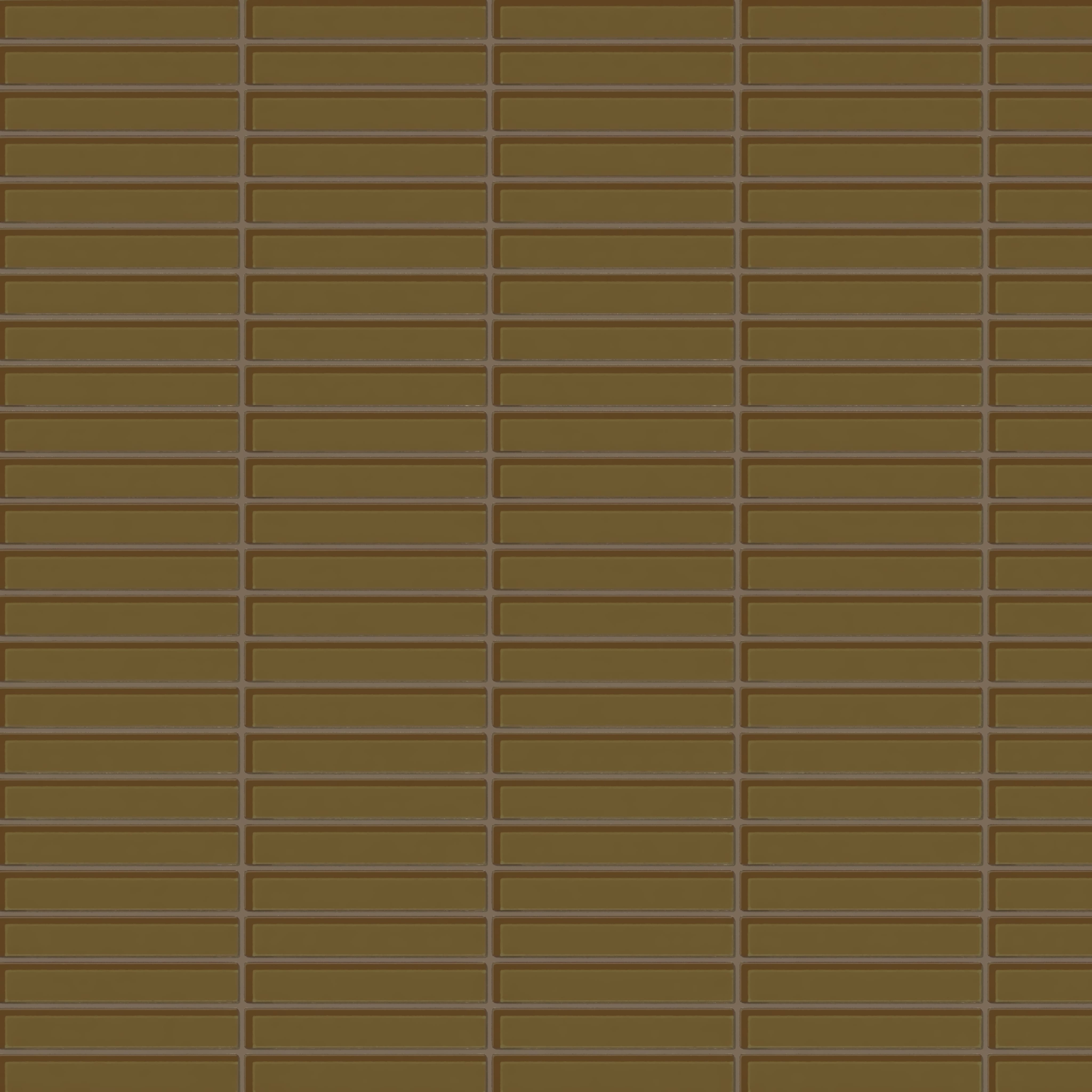 1x6 Straight Set Sheeted Glass Mosaic Tile in Merlin Gloss
