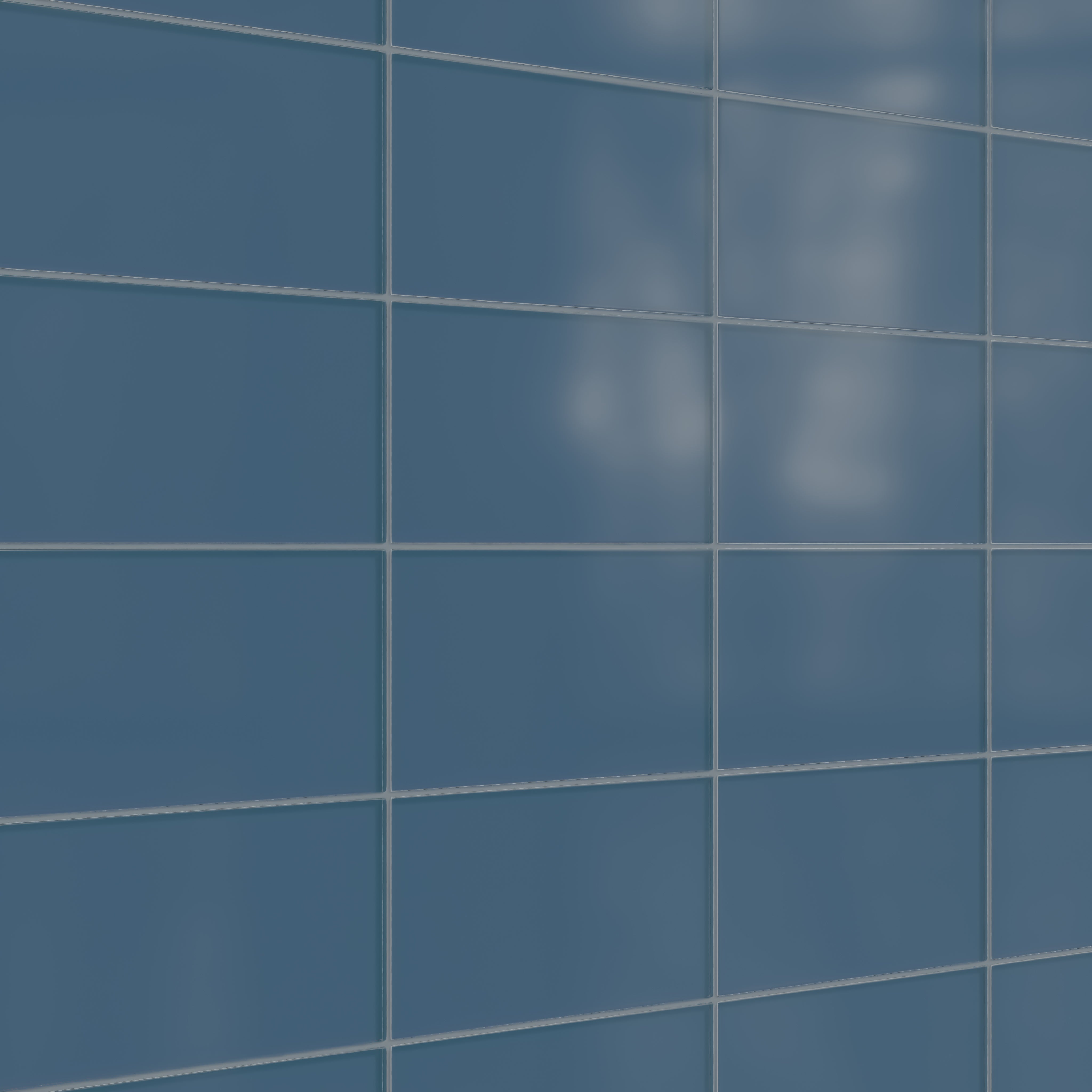 6x12 Glass Tile in Blue Jay Matte