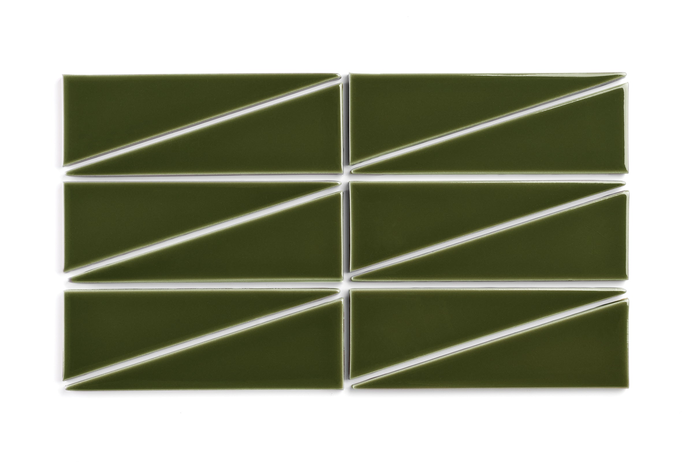 Lone Pine Right Scalene Triangle Gloss Original Ceramic Tile