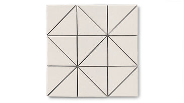 4" Triangle Original Ceramic Tile in Feldspar Matte