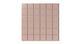 2x2 Straight Set Sheeted Natural Press Ceramic Mosaic Tile in Red Jasper Matte