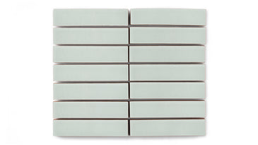 1x4 Straight Set Sheeted Original Ceramic Mosaic Tile in Salton Sea Gloss