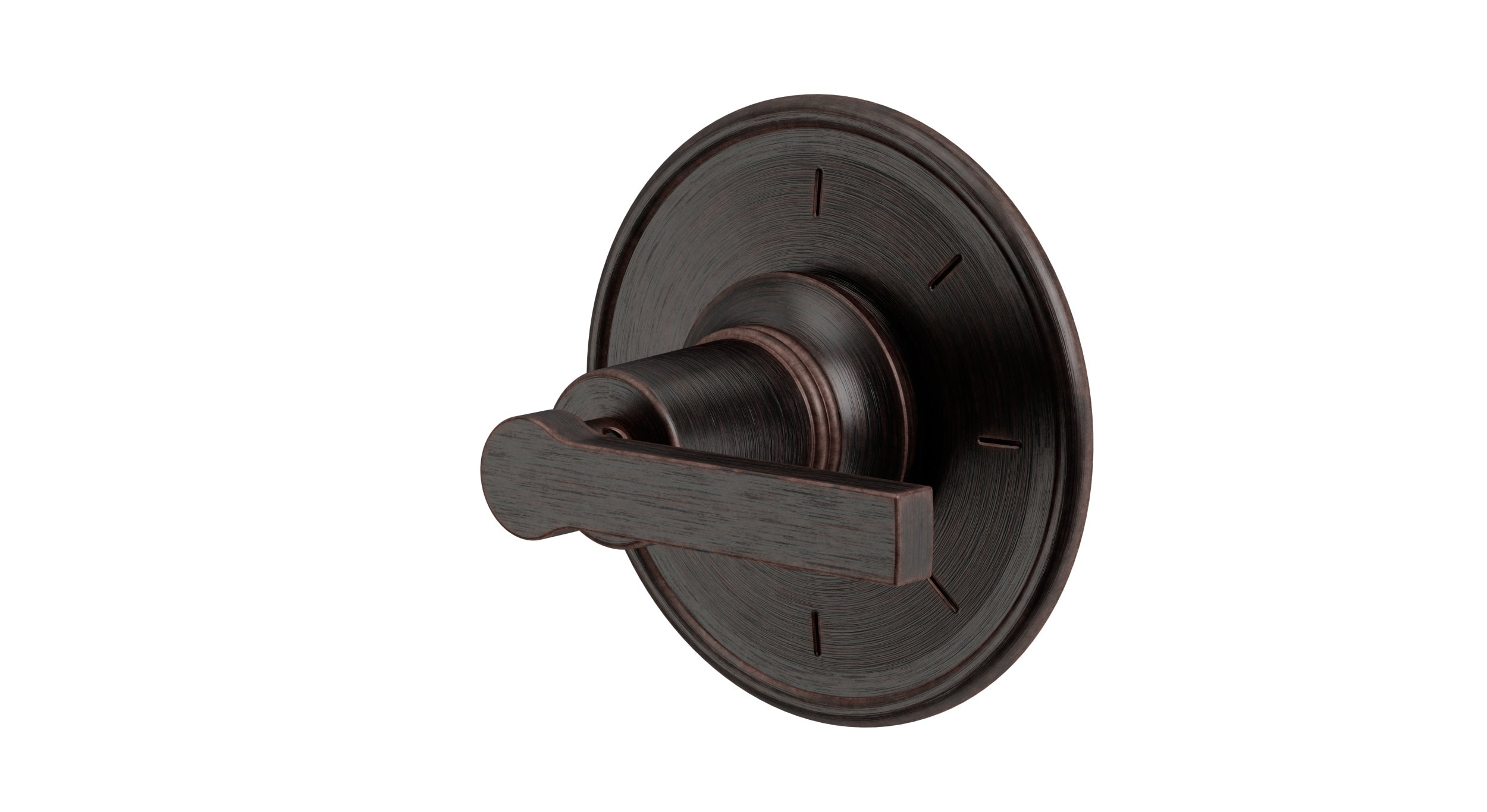 Emerson One Handle Wall Mount Shower Trim with Classic Lever Handle in Antique Bronze
