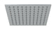 Flatiron 8" Shower Head in Satin Chrome
