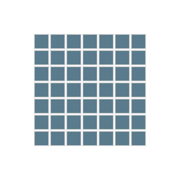 1x1 Straight Set Sheeted Original Ceramic Mosaic Tile in Nautical Matte