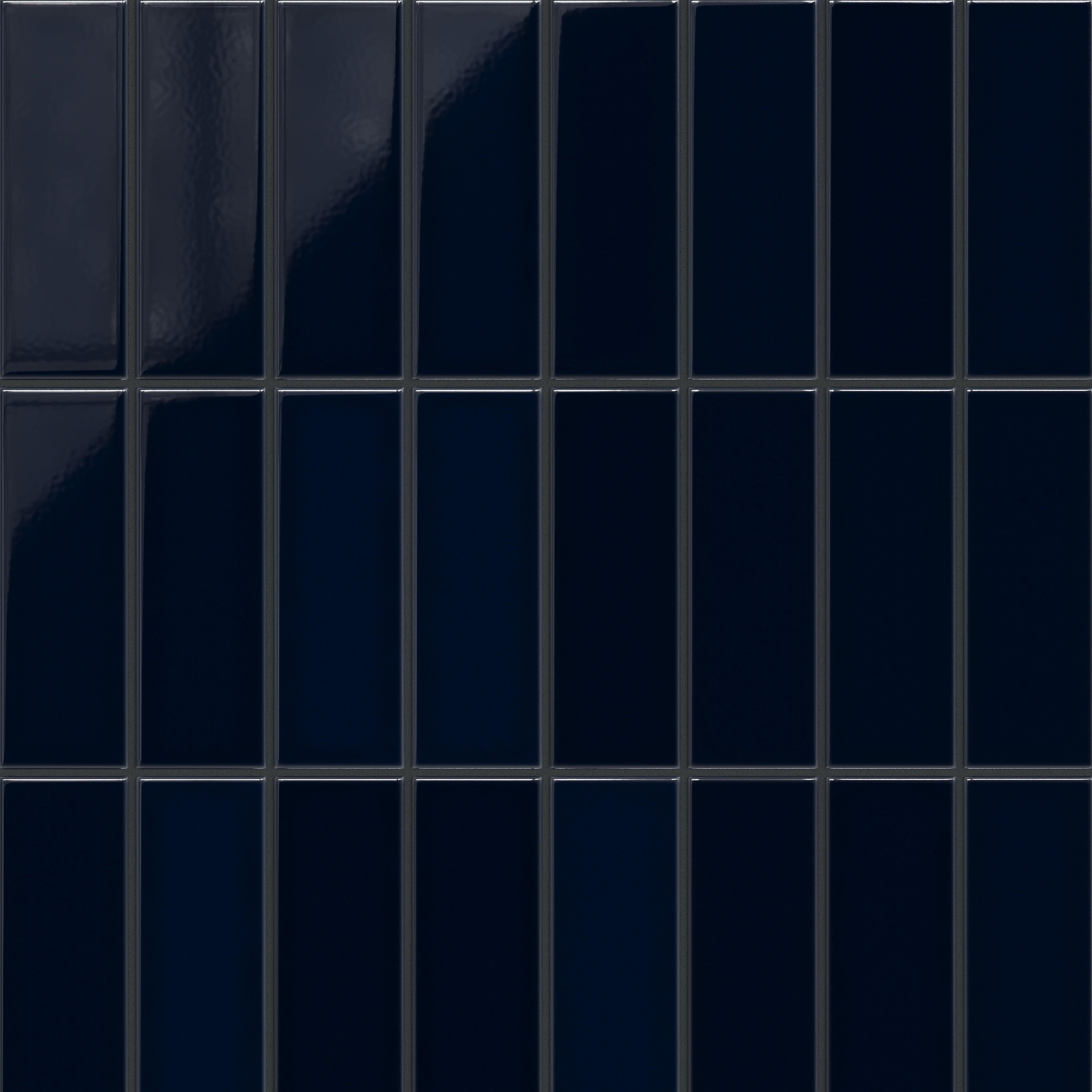 3x9 Original Ceramic Tile in Navy Blue Gloss