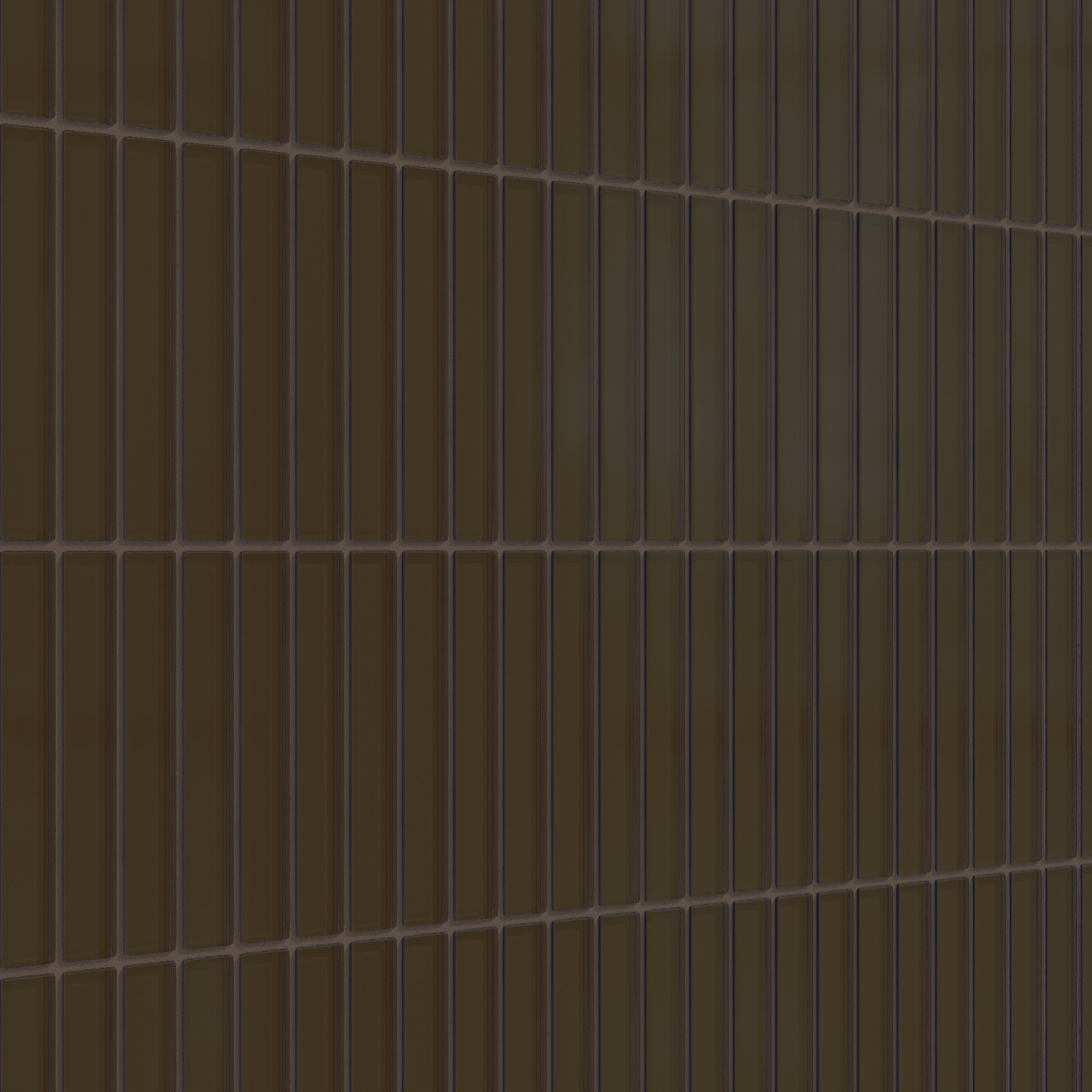 1x6 Straight Set Sheeted Glass Mosaic Tile in Osprey Matte