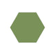 8" Hexagon Original Ceramic Tile in Kelp Matte