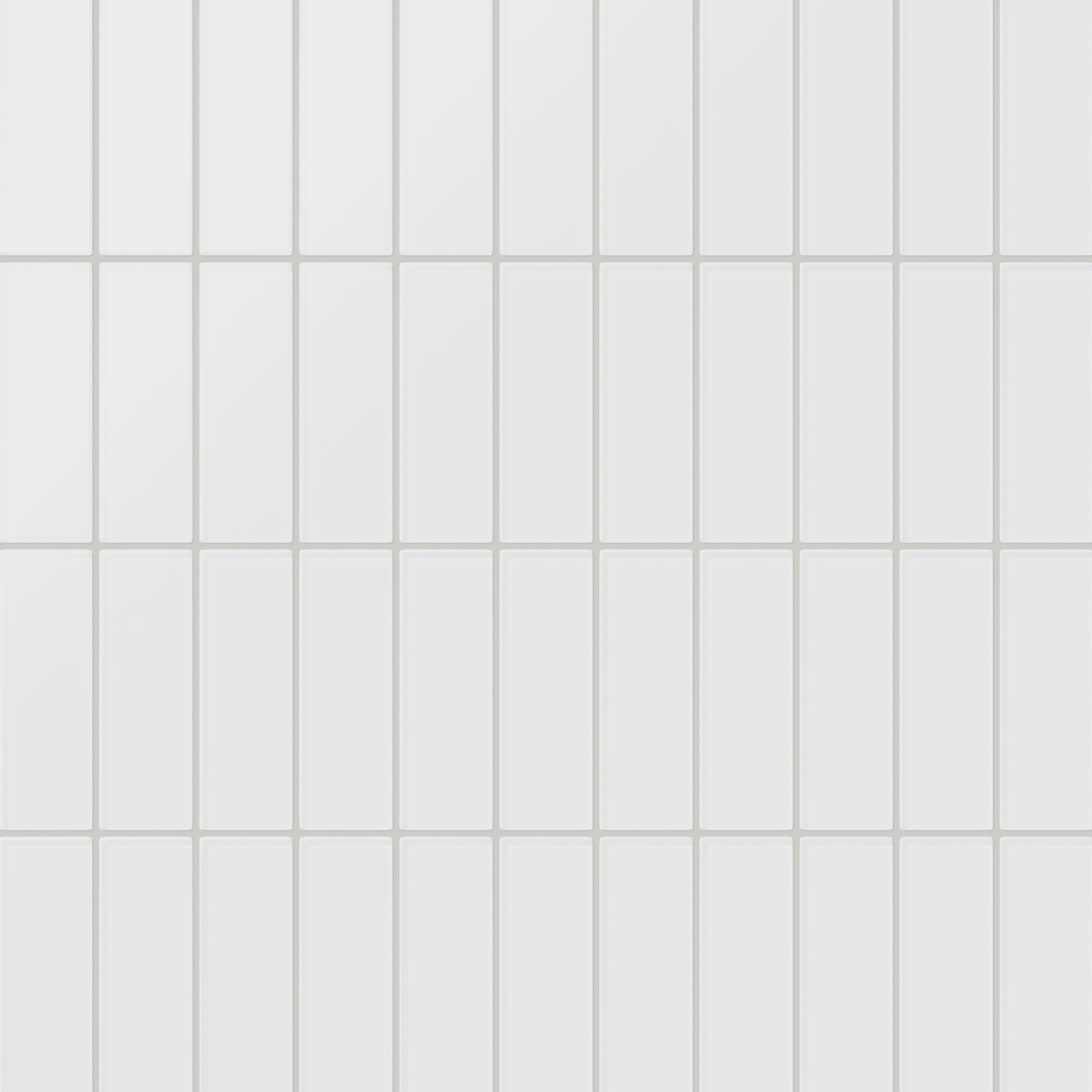 2x6 Glass Tile in Egret Matte