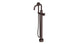 Emerson One Handle Floor Mount Squaretop Bath Trim with Hand Shower and Defined Cross Handle in Architectural Copper