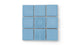 3x3 Straight Set Sheeted Original Ceramic Mosaic Tile in Caribbean Sea Gloss