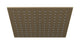 Flatiron 12" Shower Head in Antique Brass