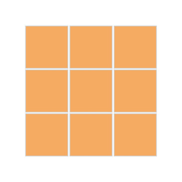 3x3 Straight Set Sheeted Original Ceramic Mosaic Tile in Koi Matte