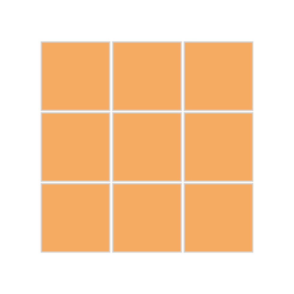 3x3 Straight Set Sheeted Original Ceramic Mosaic Tile in Koi Matte