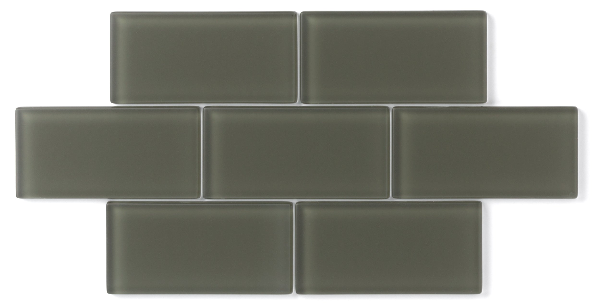 1x4 Herringbone Sheeted Glass Mosaic Tile in Roadrunner Matte