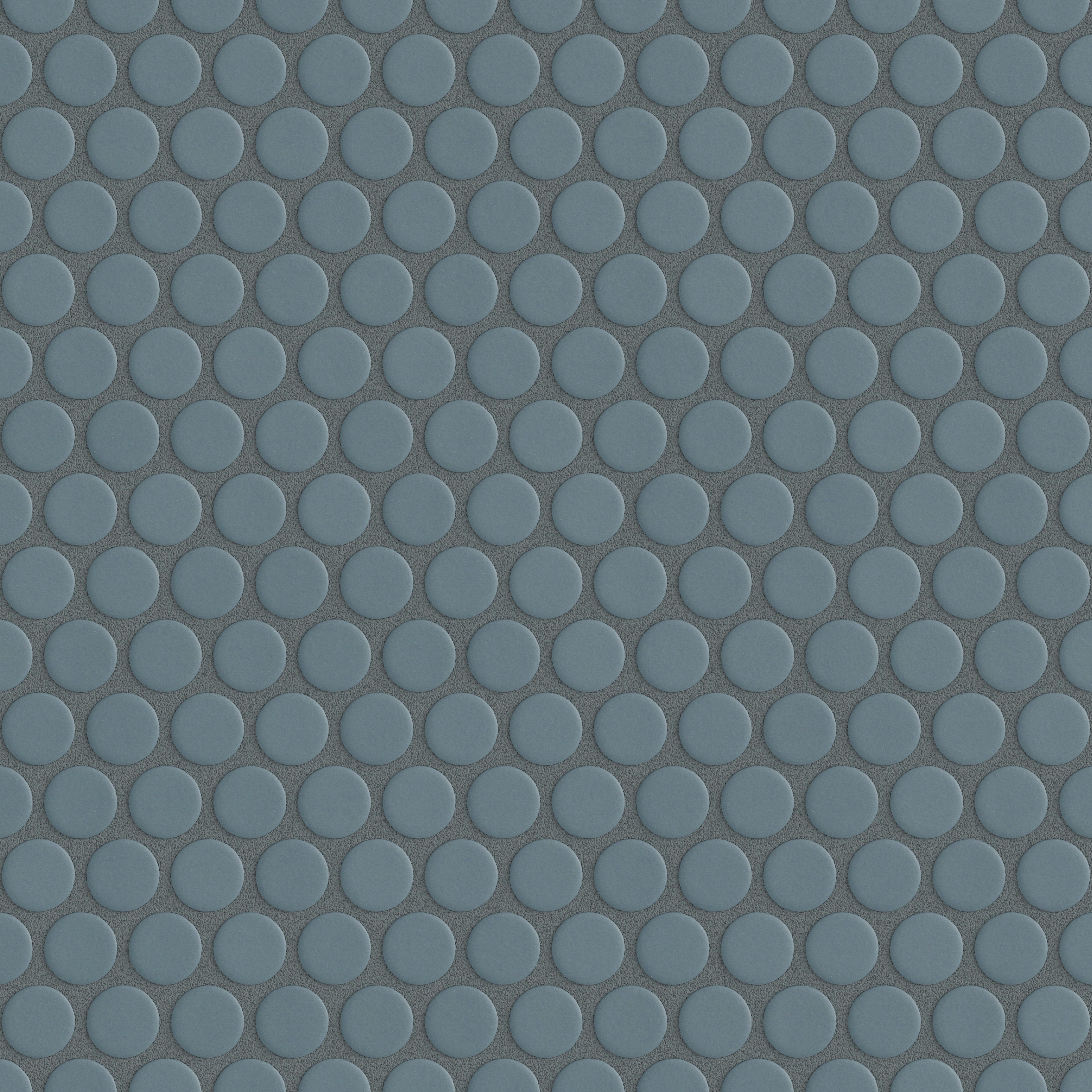 Penny Round Sheeted Original Ceramic Mosaic Tile in Nautical Matte