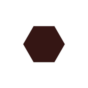6" Hexagon Original Ceramic Tile in Garnet Matte