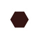 6" Hexagon Original Ceramic Tile in Garnet Matte
