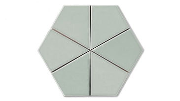 Hexite Original Ceramic Tile in Overcast Gloss