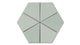 Hexite Original Ceramic Tile in Overcast Gloss