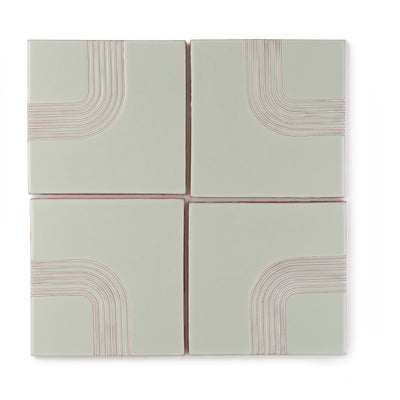 6x6 Handpainted Sample Roundabout 1  in Plein Aire