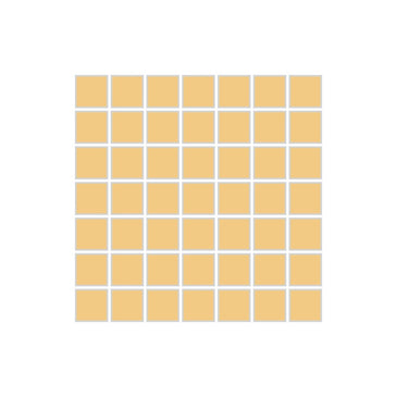 1x1 Straight Set Sheeted Original Ceramic Mosaic Tile in Haystack Matte