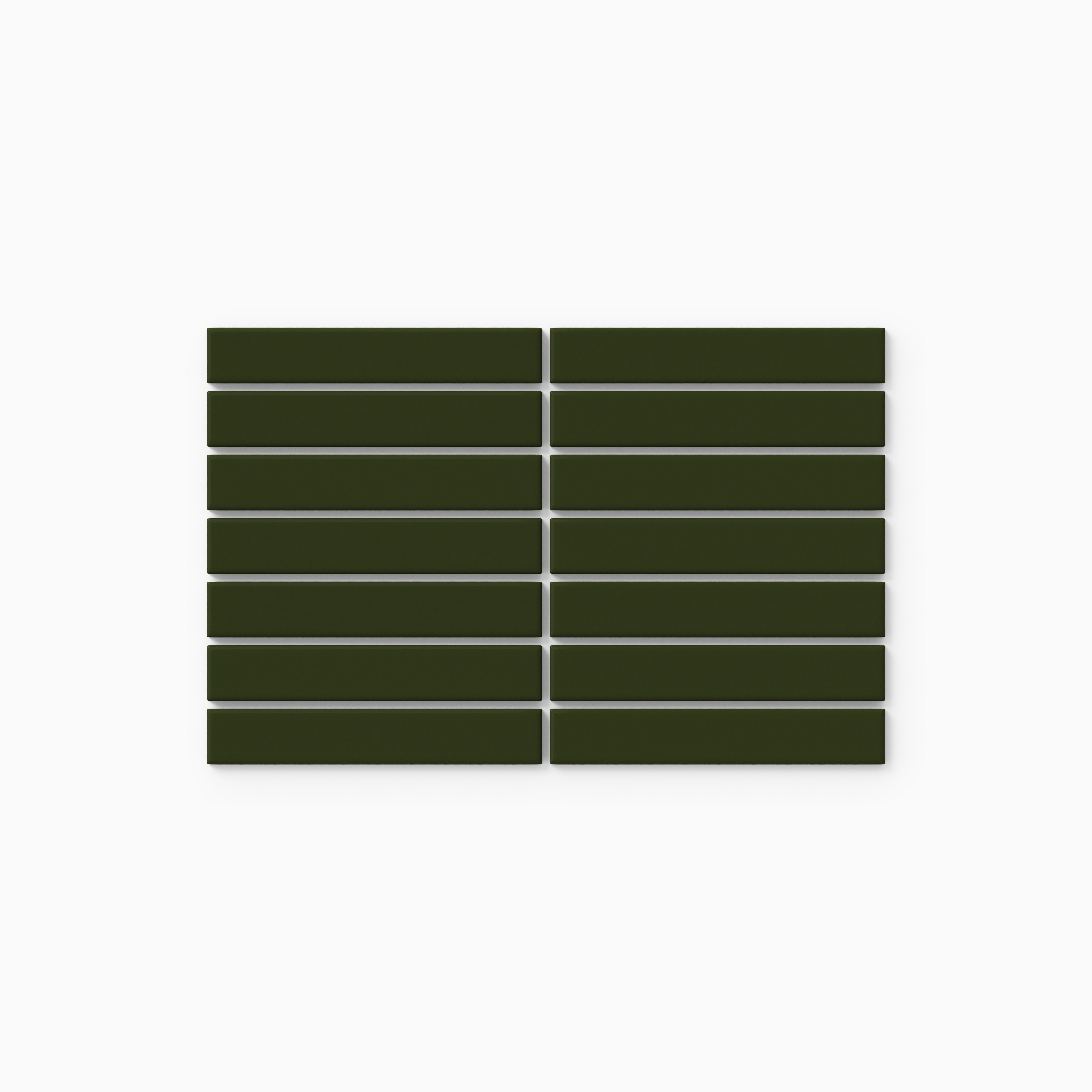 1x6 Straight Set Sheeted Original Ceramic Mosaic Tile in Lone Pine Gloss