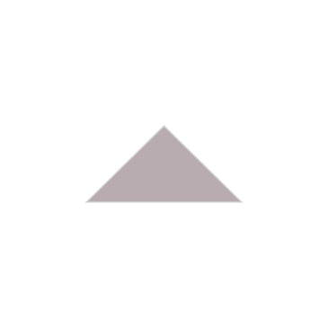 4" Triangle Original Ceramic Tile in Dust Storm Matte
