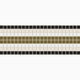 1x1 Tailored Stripe Border Sheeted Original Ceramic Tile in Sable Matte