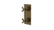 Flatiron Two Handle Wall Mount Shower Trim with Linear Cross Handles in Antique Brass