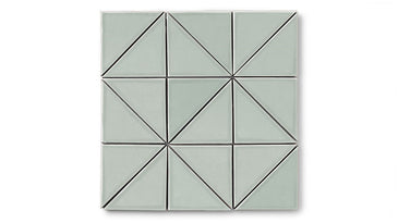 4" Triangle Original Ceramic Tile in Overcast Gloss