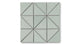 4" Triangle Original Ceramic Tile in Overcast Gloss