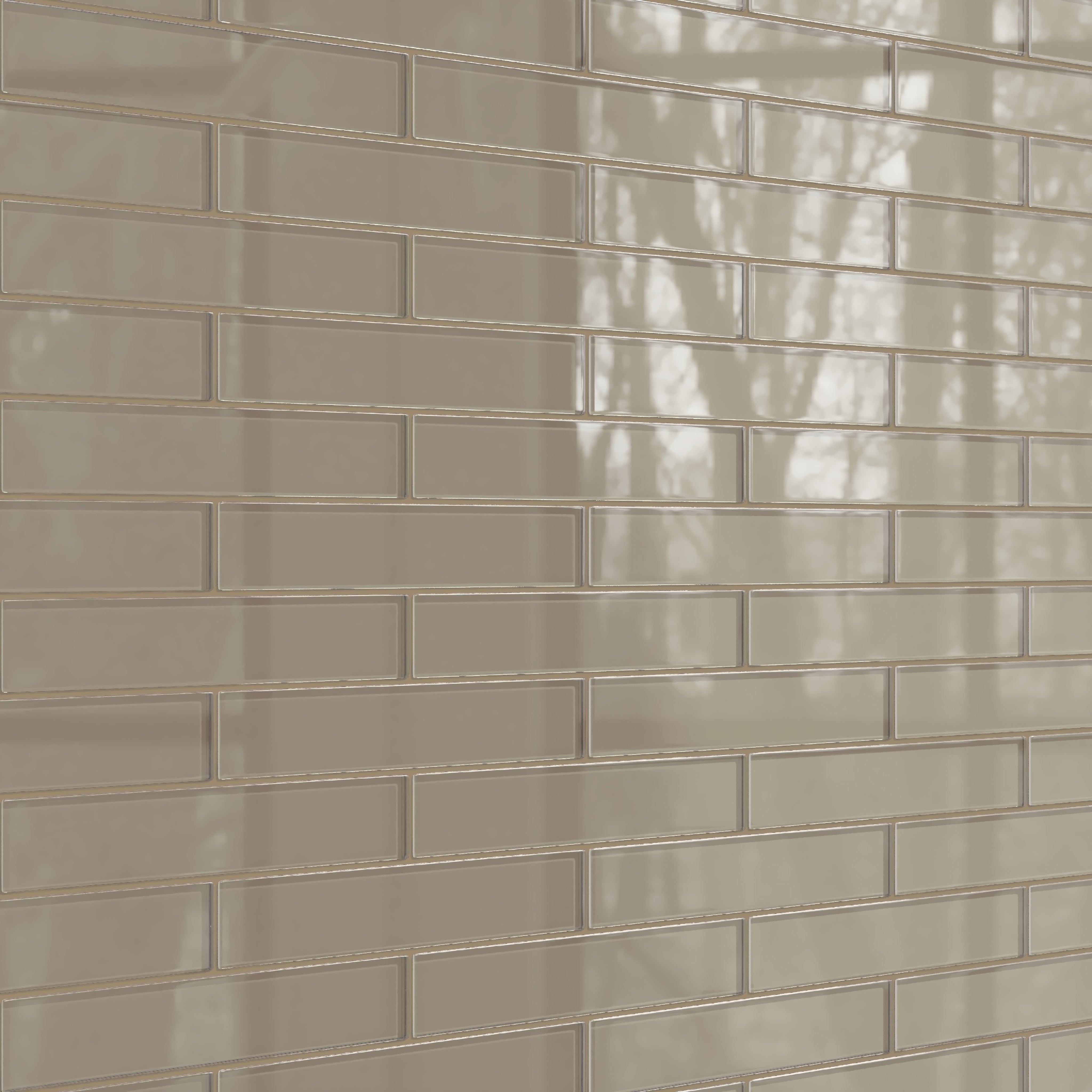 2x12 Glass Tile in Quail Gloss